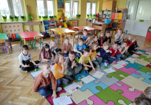 Dzieci w trakcie przeliczania.
