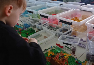 Słoneczka na warsztatach klocków LEGO