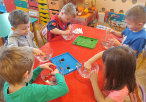 Biedronki wyławiają guziki