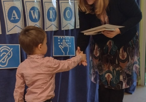 Pani Dyrektor gratuluje zajęcia III miejsca