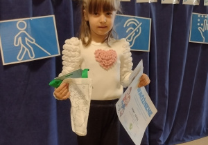 Wyróżnienie dla Zosi z grupy Motylków