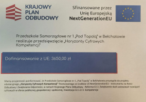 Projekt edukacyjny "Horyzonty Cyfrowych Kompetencji"