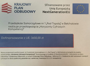 Projekt edukacyjny "Horyzonty cyfrowych kompetencji"