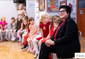 Nasze przedszkolaki z Panią Wiceprezydent miasta Bełchatów